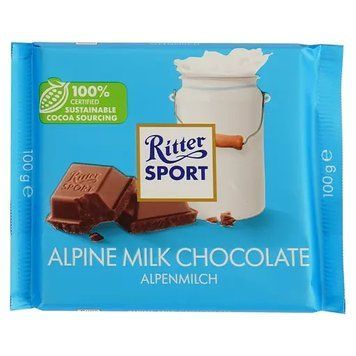 Альпійський молочний шоколад Ritter Sport 100iг Німеччина 20842 фото