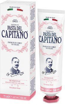 Зубна паста Del Capitano Denti Sensibili для чутливих зубів 75мл Італія 15767 фото