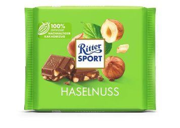 Шоколад молочний з подрібленим лісовим горіхом Ritter Sport Haselnuss 100 g Німеччина 16331 фото