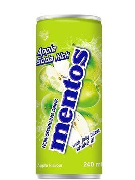 Напій Mentos Apple Soda Kick З/Б 240мл 15198 фото