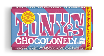 Шоколад молочный с шоколадным печеньем TONYS Vollmilch Chip Cookie 180г Бельгия 16308 фото