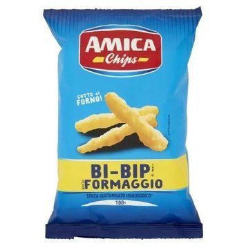 Чіпси Amica Bi-Bip Croccantino Formaggio, 100г 22640 фото