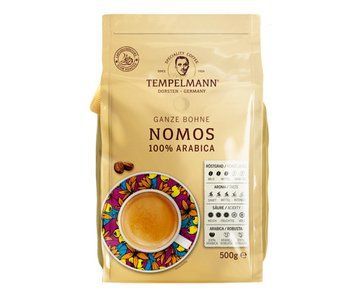 Кофе зерновой Tempelmann Nomos 100% арабика 500g 21616 фото