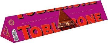 Шоколад Tobleron молочний з родзинками 100 g Швейцарія 15214 фото
