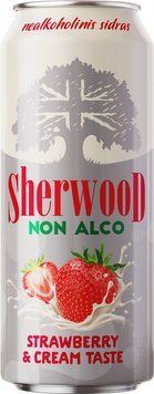 Смесь безалкогольного пива с соком Sherwood strawberry&cream taste. non alko. с/Б. Германия. 17155 фото