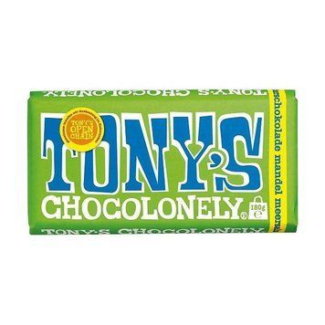 Шоколад черный с миндалем и морской солью TONYS Zartbitter mendel mersals 180г Бельгия 16309 фото