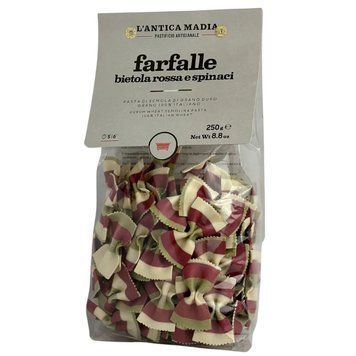 Макароны Lantica Madia Farfalle bietola rossa e spinaci 250g Италия 15973 фото