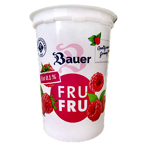 Йогурт Bauer з малиною. 500г. Німеччина 6902 фото