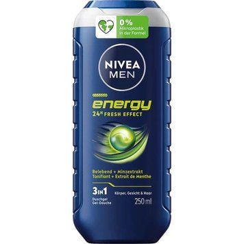 Гель для душу Nivea Men Energy 24H Fresh Effect 3-in-1, 250 мл 21880 фото
