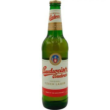 Пиво світле фільтроване Budweiser 0.5 скло Чехія 6114 фото