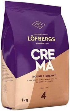 Кава зернова Lofbergs Crema 1кг 20702 фото