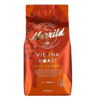Кава зернова Merrild Vienna Roast Купаж, 1кг 20699 фото