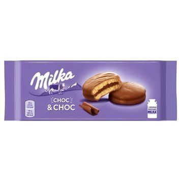Печиво Milka бисквит с шоколадной начинкой 150г 4956 фото