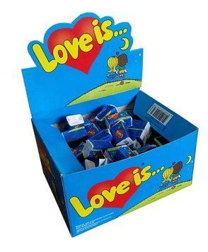 Жувальні гумки Love is 100шт Зі смаком ананасу та апельсину 5227 фото