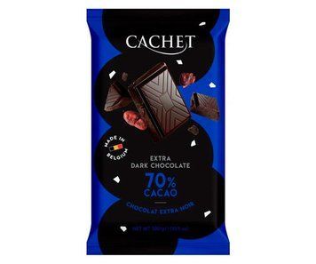 Шоколад чорний Cachet 70% Dark 300 g Бельгія 49 фото