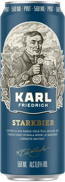 Пиво светлое отфильтрованное Saku KARL friedrich Starkbier 0.568. Эстония 17396 фото