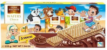 Детские вафли Feiny Biscuits с шоколадным кремом 5шт 225г 17234 фото