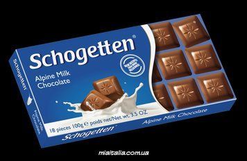Шоколад Schogetten Alpine Milk Chocolate 100г. Германия 15883 фото
