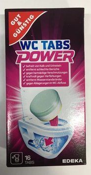 G&G таблетки для унітазу від каменю WC Power 16 tab Німеччина 7090 фото