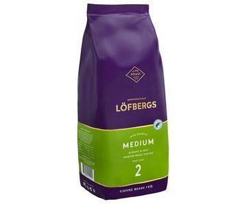 Кава зернова Lofbergs Medium 2 100% Арабіка 1kg Швеція 15181 фото