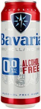 Пиво Bavaria безалкогольне світле фільтроване 0.0%, 0.5 л ж/б 22513 фото