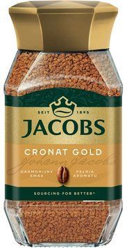 Кава розчинна Jacobs Cronat Gold 200g 16442 фото