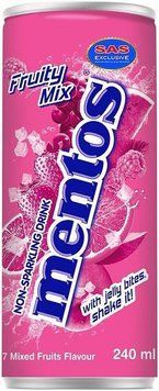 Напій не газований Mentos Fruity Mix З/Б 240ml 15199 фото