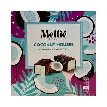 Цукерки Meltie Coconut Mousse Пташине молоко Кокос, 380 г 21259 фото