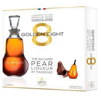 Цукерки з алкоголем Luxury Box Golden Eight 150g Фанція 15176 фото