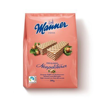 Вафли Manner Original Neapolitan с ореховым кремом 200г 15122 фото