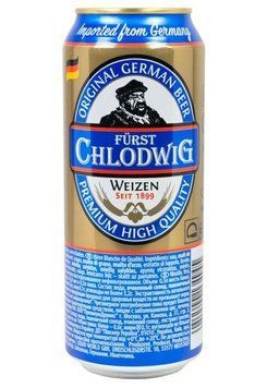 Пиво светлое, пшеничное Furst Chlodwig weizen 0.5 п/б Германия 5591 фото