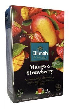 Чай чорний пакетований Dilmah Манго та полуниця, 1.5 г х 20 шт. 22197 фото