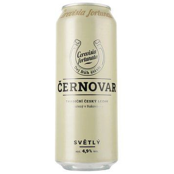 Пиво фильтрованное паст. светлое Cernovar 4.9% ж/б 0,5л Чехия 3855 фото