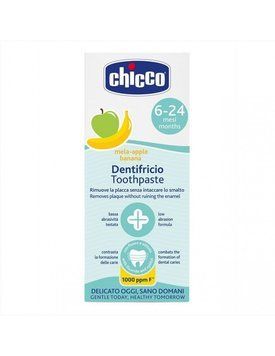Зубна дитяча паста від нальоту та карієсу Chicco Dentifricio Toothpaste зі смаком яблука та банана 6 20426 фото