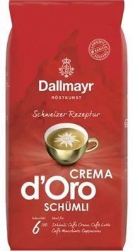 Кава зернова Dallmayr Crema Doro Shumli Купаж горіх-шоколад низька кислотність Робуста 1кг Німеччина 17585 фото
