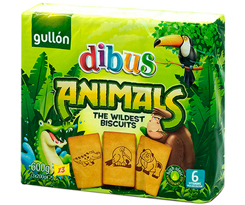 Печенье Dibus Animals Gullon 600g. 4177 фото
