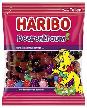 Желатиновые конфеты Haribo Beere traum 160g Германия 17112 фото