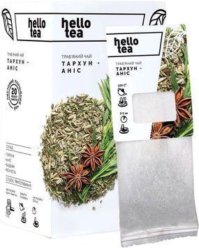 Чай Hello Tea тархун-аніс 20шт. 20920 фото