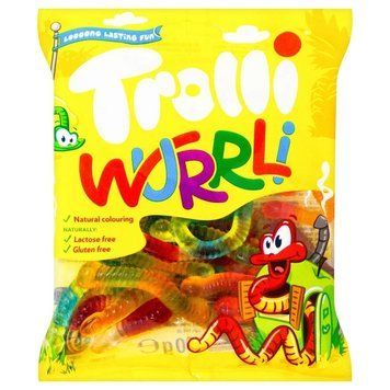 Trolli Конфеты желейные Wurrli - 100g Германия.шт 21011 фото